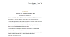 Desktop Screenshot of opensourcehowto.org