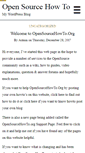 Mobile Screenshot of opensourcehowto.org