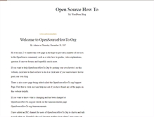 Tablet Screenshot of opensourcehowto.org